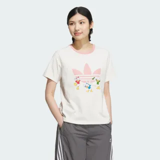 【adidas 愛迪達】DISNEY 唐老鴨系列 短袖上衣 女 - Originals JP1428