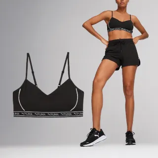 【PUMA】運動內衣 Move Strong Training Bra 黑白 低強度 可拆襯墊 排汗 瑜珈 健身(524815-01)