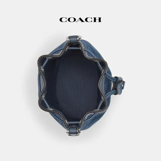 【COACH蔻馳官方直營】經典Logo迷你水桶包-丹寧色/深丹寧色(CT863)