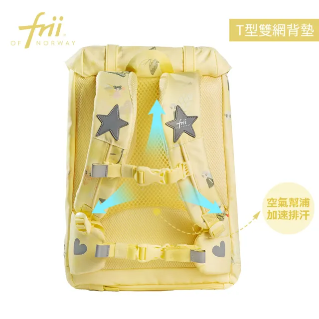 【Frii】22L 840g｜羽量護脊書包｜一年保固(Frii自由想像精選 適合幼稚園中班-小學三年級100cm-140cm)