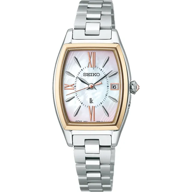 【SEIKO 精工】LUKIA 日本主打款 太陽能電波鈦金屬女錶 送禮 禮物 推薦(SSQW076J/1B32-0AX0K)
