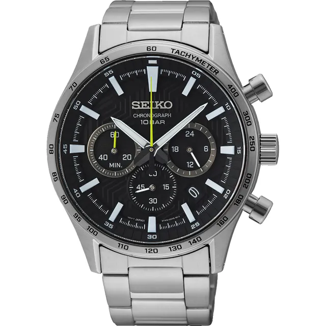 【SEIKO 精工】CS系列輪胎紋三眼計時手錶 錶 生日禮 送禮(SSB413P1/8T63-00Y0D)