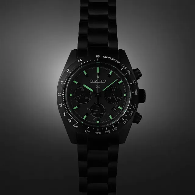 【SEIKO 精工】Prospex SPEEDTIMER 黑潮夜視 太陽能三眼計時錶 送禮 禮物 推薦(SSC917P1/V192-0AF0SD)