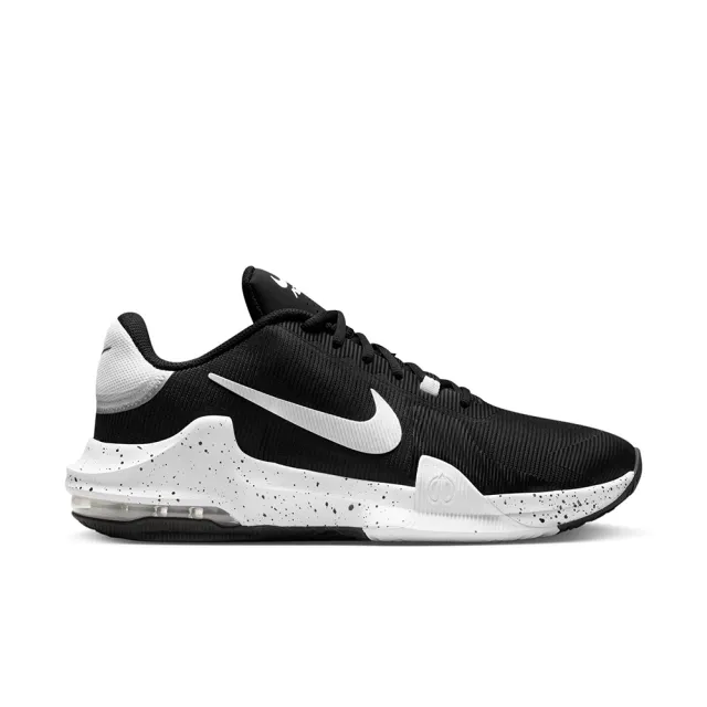 【NIKE 耐吉】籃球鞋 男鞋 運動鞋 包覆 緩震 AIR MAX IMPACT 4 黑白 DM1124-011