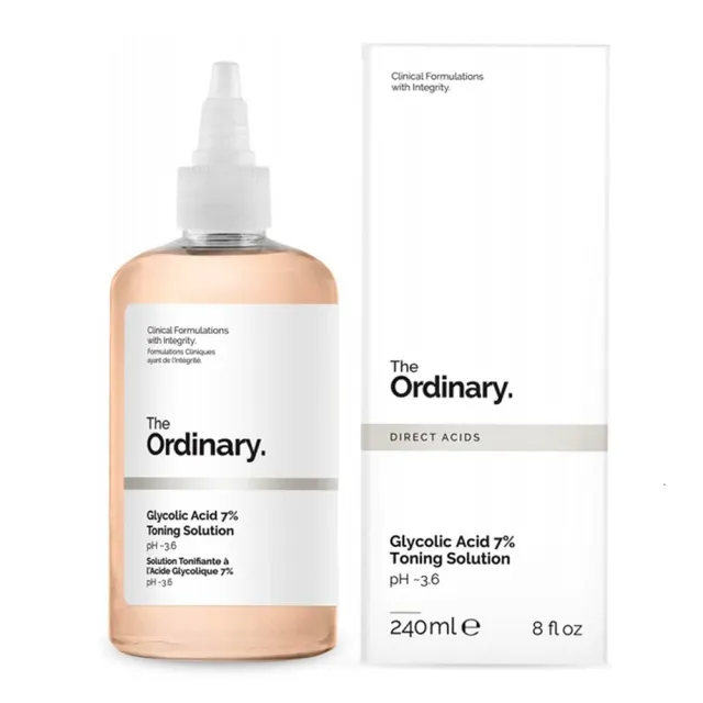 【The Ordinary】The Ordinary甘醇酸去角質化妝水 240ml全新品-外盒凹損(贈槍茱麗葉系列香水5ml)