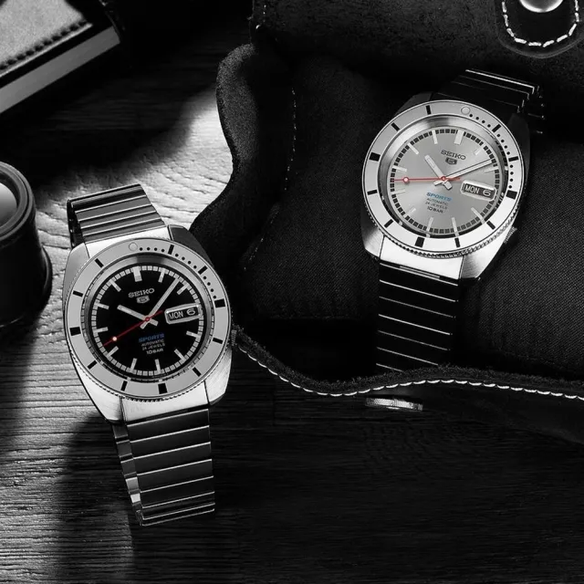 【SEIKO 精工】5 Sports 限量套組 復刻機械錶 38.5MM－SK014(SRPL03K1/SRPL05K1)
