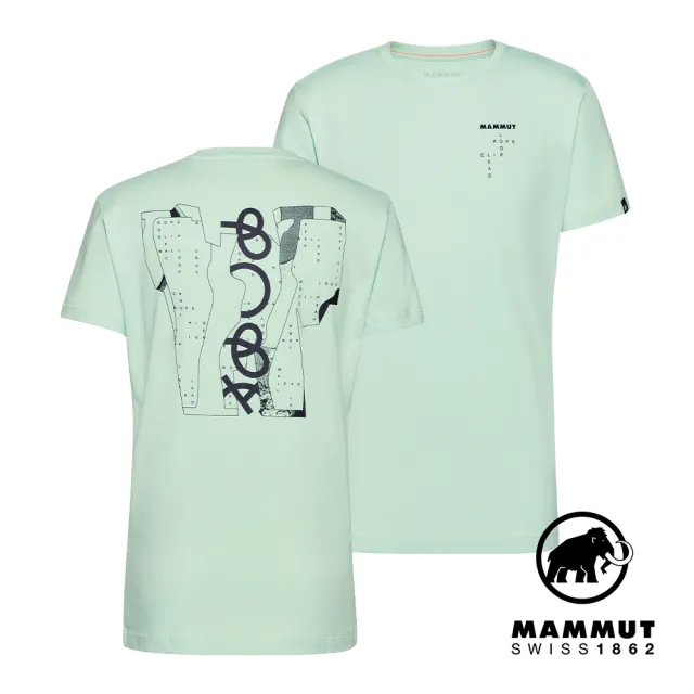 【Mammut 長毛象】Flash T-Shirt Men 限量款-奧運有機棉短袖T恤 男款 薄荷綠 #1017-06740