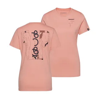 【Mammut 長毛象官方直營】Flash T-Shirt Women 限量款-奧運有機棉短袖T恤 女款 石英粉 #1017-06750