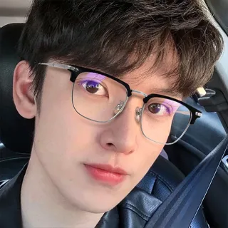 【LEEHER】男生/眼鏡/眼鏡框/眼鏡架/輕量鏡架/金屬眼鏡/眉框眼鏡/半框眼鏡/黑框眼鏡/附眼 