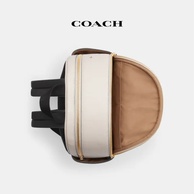 【COACH蔻馳官方直營】COURT後背包COACH X OBSERVED BY US-IM/粉筆白色 混合色(CU389)