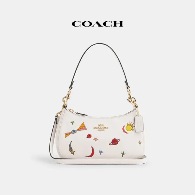 【COACH蔻馳官方直營】TERI單肩手袋COACH X OBSERVED BY US-IM/粉筆白色 混合色(CU388)