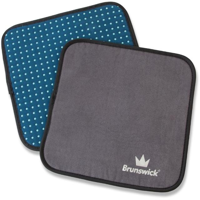 【DJ80 嚴選】保齡球用 美國Brunswick Microfiber EZ Grip Pad 顆粒吸油雙面擦球布(可水洗)