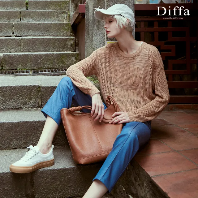 【Diffa】時尚美型剪裁設計長褲-女