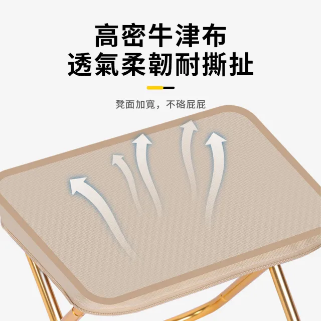 【SUNORO】鋁合金露營用手包折疊椅 免組裝戶外便攜筆袋休閒椅 釣魚小板凳(釣魚椅/露營椅/戶外野餐休閒)