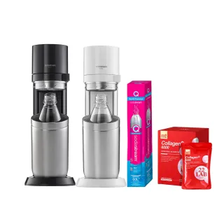 【Sodastream-m2美度限定組】DUO 氣泡水機 2色可選(加碼送1隻鋼瓶+m2美度限定組 含原箱共2隻+1L水瓶x2)