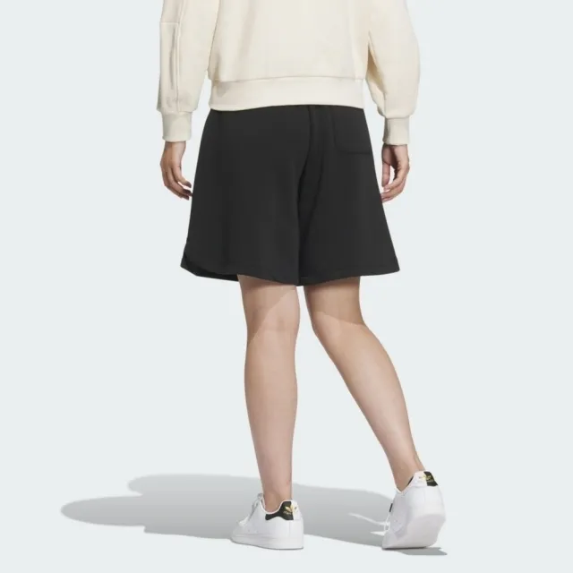 【adidas 愛迪達】SMR GFX Shorts 女 短褲 棉褲 運動 休閒 簡約 舒適 黑(IW6302)