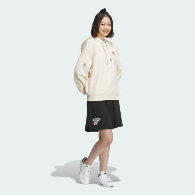 【adidas 愛迪達】SMR GFX Shorts 女 短褲 棉褲 運動 休閒 簡約 舒適 黑(IW6302)