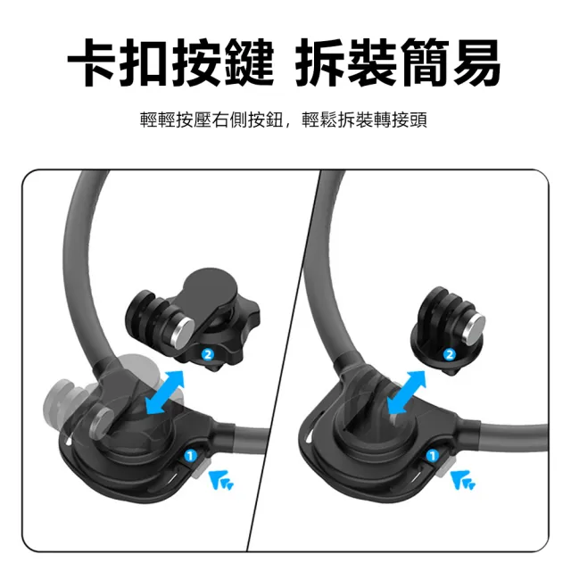 【Nil】618 全景相機通用掛脖支架 GoPro矽膠運動三代項圈 戶外攝像掛脖配件 頸掛手機支架