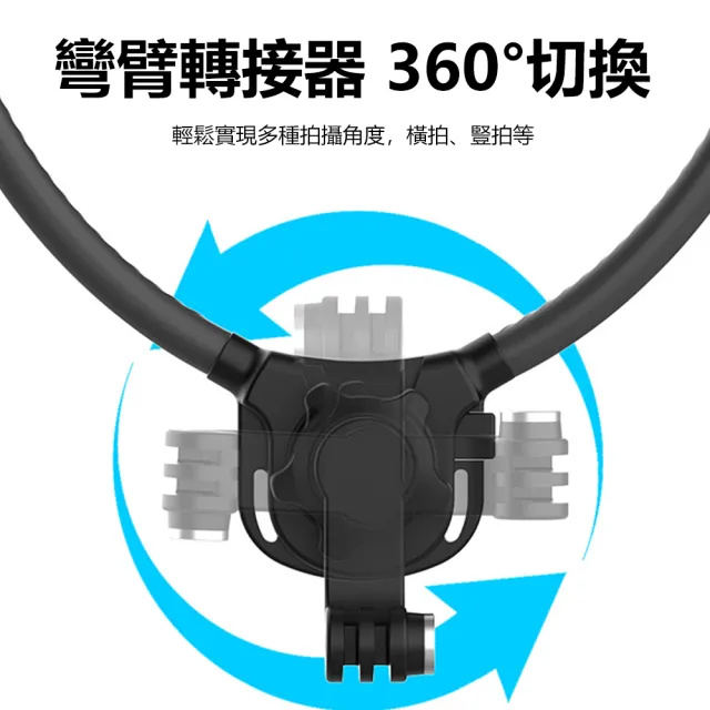 【Nil】618 全景相機通用掛脖支架 GoPro矽膠運動三代項圈 戶外攝像掛脖配件 頸掛手機支架