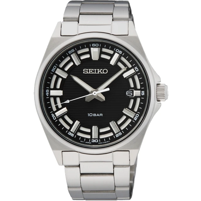 SEIKO 精工 CS 城市簡約紳士手錶-40mm 送行動電源 開學(SUR505P1/6N52-00G0D)