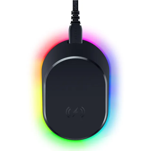 【Razer 雷蛇】無線充電座超值組★Cobra Pro 眼鏡蛇 Pro 輕量化三模無線滑鼠-黑色+Mouse Dock Pro