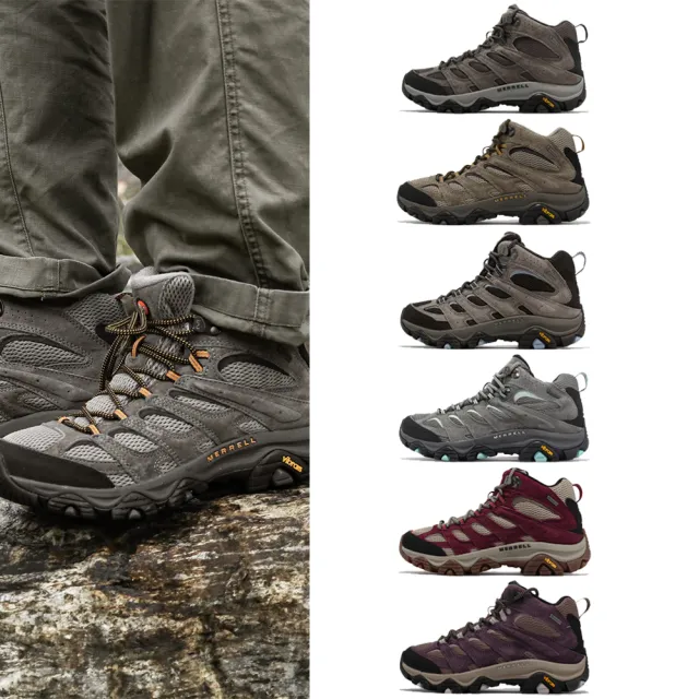 【MERRELL】戶外鞋 Moab 3 Mid GTX 男鞋 女鞋 防水 中筒 真皮 登山鞋 單一價(ML135482)