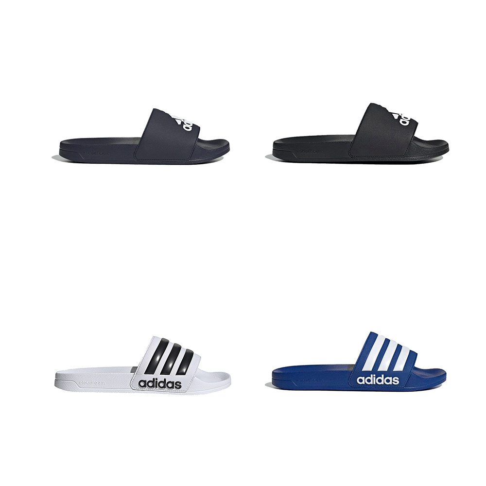 【adidas 愛迪達】 拖鞋 休閒 夏日 ADILETTE SHOWER 男女 A-GZ3774 B-GZ5921 C-GZ3779 四款