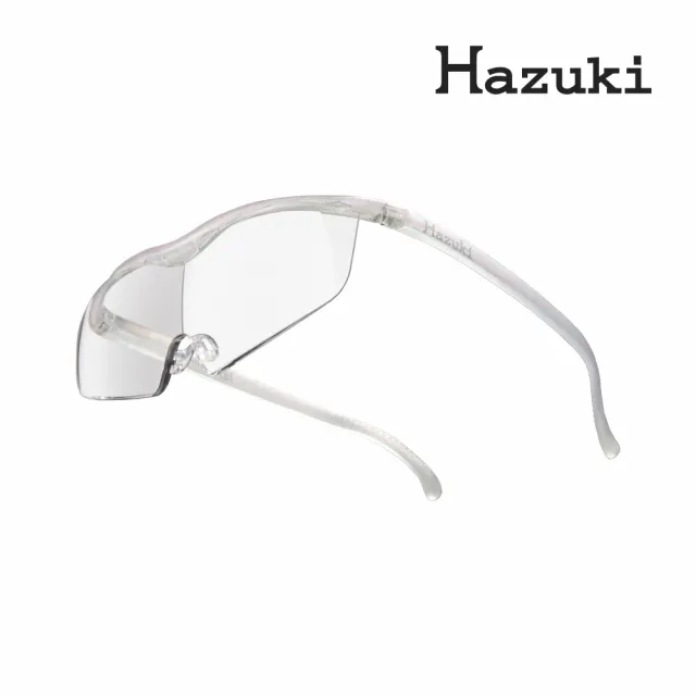 【Hazuki】日本Hazuki葉月透明眼鏡式放大鏡1.6倍大鏡片(珍珠白)