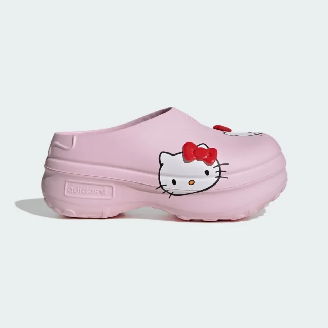 【adidas 愛迪達】ADIFOM STAN SMITH X HELLO KITTY 穆勒拖鞋 懶人鞋 女鞋 IG4446