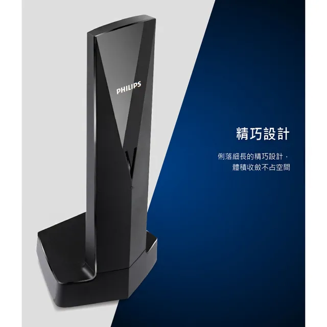 【Philips 飛利浦】LINEA V設計款 無線電話(M3501B/96)