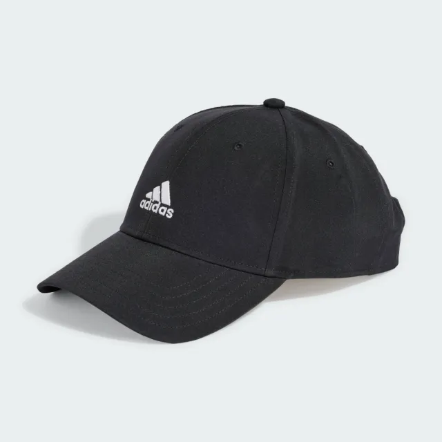 【adidas 愛迪達】帽子 棒球帽 運動帽 遮陽帽 SMALL LOGO CAP 黑 IY8783(3499)