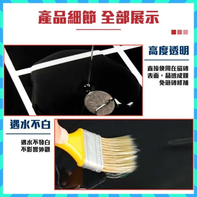 【生活達人】GALEN伽蘭強效透明防水膠 300g 贈刷子(防水 止漏 修補神器)