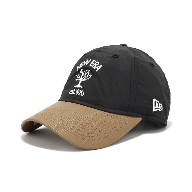 NEW ERA 棒球帽 Outdoor Natural Logo Cap 黑棕 軟頂 940帽型 可調帽圍 老帽(NE14327590)