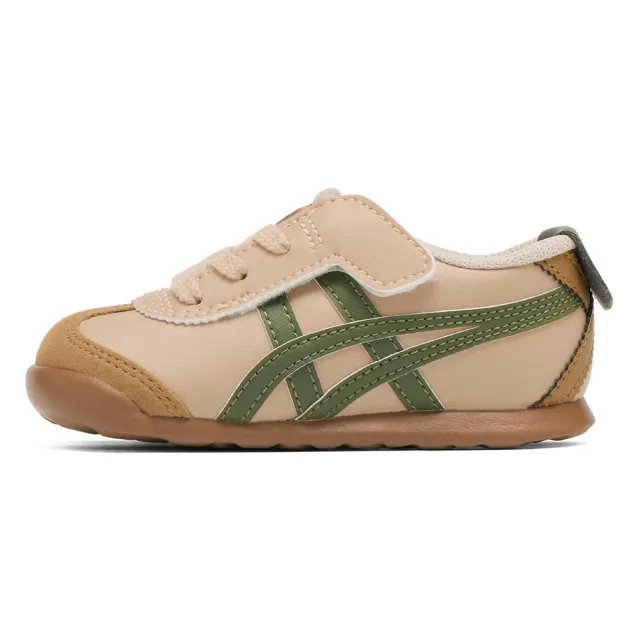 【Onitsuka Tiger】鬼塚虎 KIDS棕色綠虎爪紋MEXICO 66 小童鞋 休閒鞋 (1184A074-250)