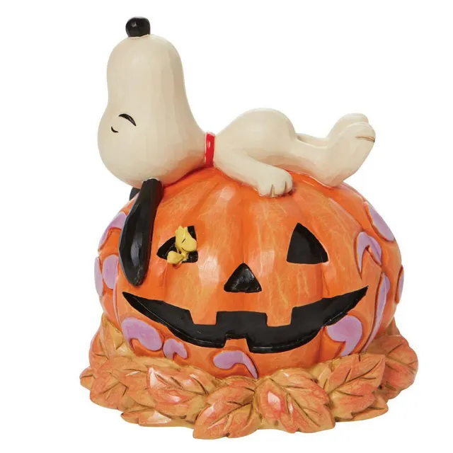【Enesco】精品家飾 SNOOPY 史努比萬聖南瓜塑像居家擺飾