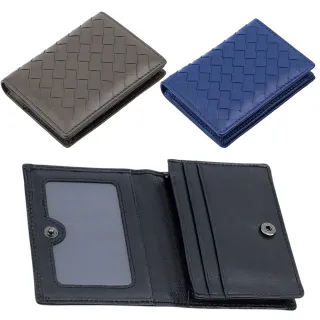 【MoonDy】交換禮物 包包 編織皮包 羊皮錢包 小錢包 男生皮夾 女生短夾 錢包 小羊皮短夾  