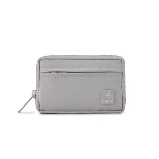 【PORTER INTERNATIONAL】復古品味MORI實用拉鍊零錢包(晨霧灰)