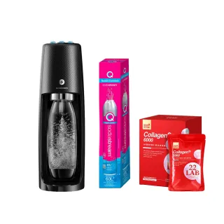 【Sodastream-m2美度限定組】電動式氣泡水機Spirit One Touch(加碼送1隻鋼瓶+m2美度超能膠原飲)