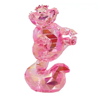 【Enesco】精品家飾 Disney 迪士尼 愛麗絲夢遊仙境 柴郡貓透明塑像居家擺飾