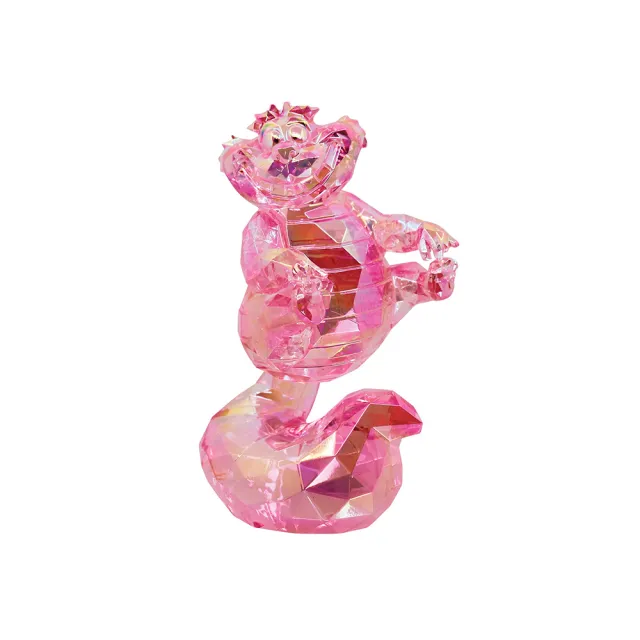 【Enesco】精品家飾 Disney 迪士尼 愛麗絲夢遊仙境 柴郡貓透明塑像居家擺飾