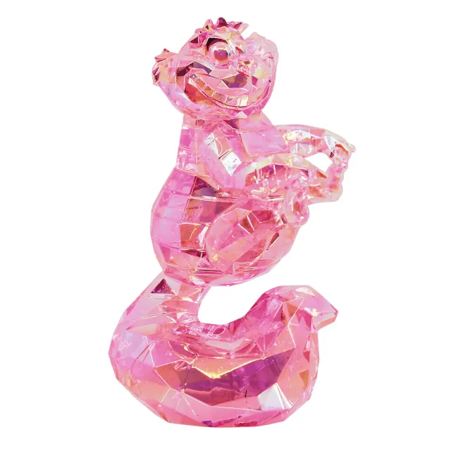 【Enesco】精品家飾 Disney 迪士尼 愛麗絲夢遊仙境 柴郡貓透明塑像居家擺飾