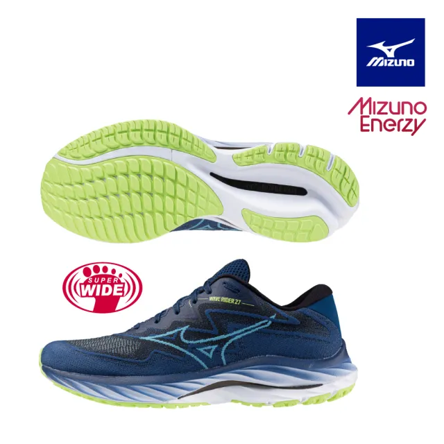 【MIZUNO 美津濃】WAVE RIDER 27 SSW 男款慢跑鞋 J1GC237551 J1GC2376XX 任選一雙(慢跑鞋)