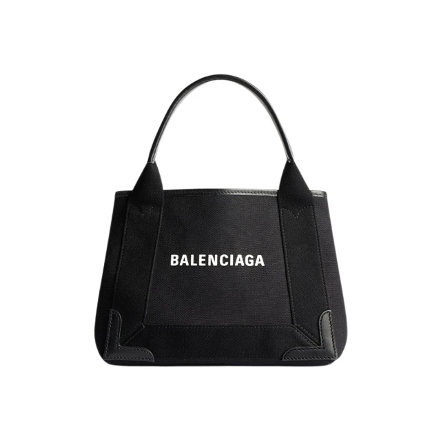 Balenciaga 巴黎世家 390346 黑/黑 帆布 Navy系列(手提斜背兩用包 附小袋)