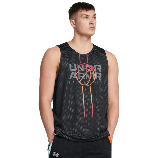 UNDER ARMOUR UA 男 Baseline Reversible 背心_1387088-002(黑色)