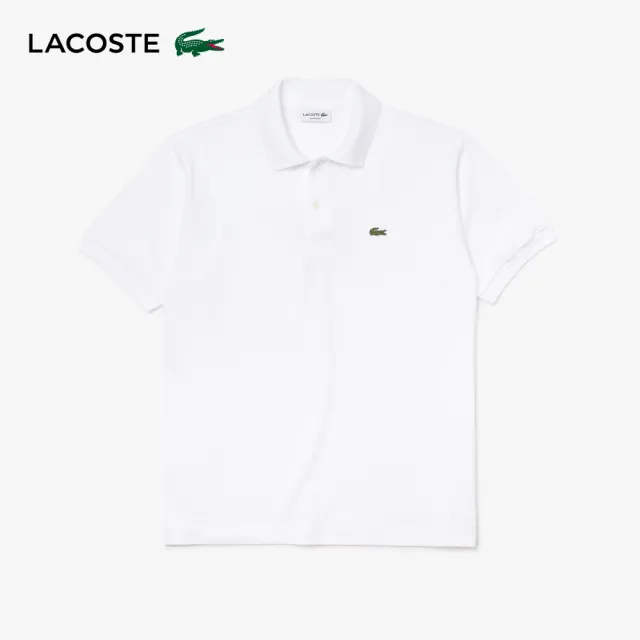 【LACOSTE】男裝-經典L1212短袖Polo衫(白色)