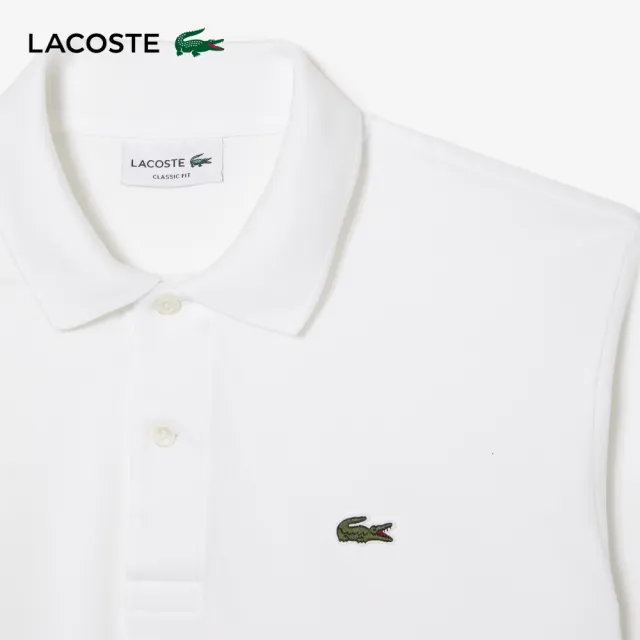 【LACOSTE】男裝-經典L1212短袖Polo衫(白色)