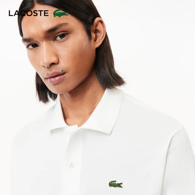 【LACOSTE】男裝-經典L1212短袖Polo衫(白色)