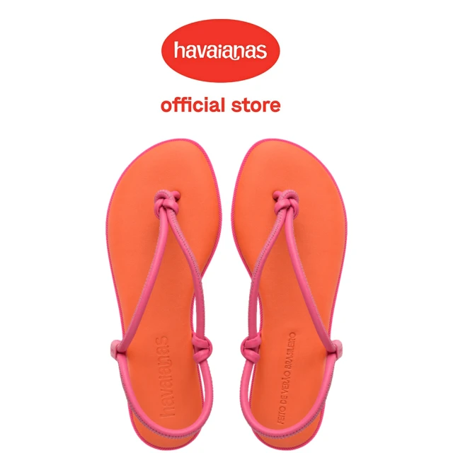 havaianas 哈瓦仕 平底涼鞋 女鞋 拖鞋 Una Acai 橘桃 4149616-4919W(哈瓦士)