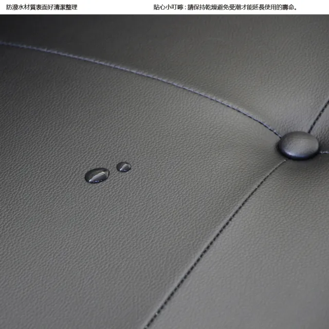 【RICHOME】利茲工業風皮面沙發床/雙人沙發/皮沙發(可躺可坐可臥多功能)