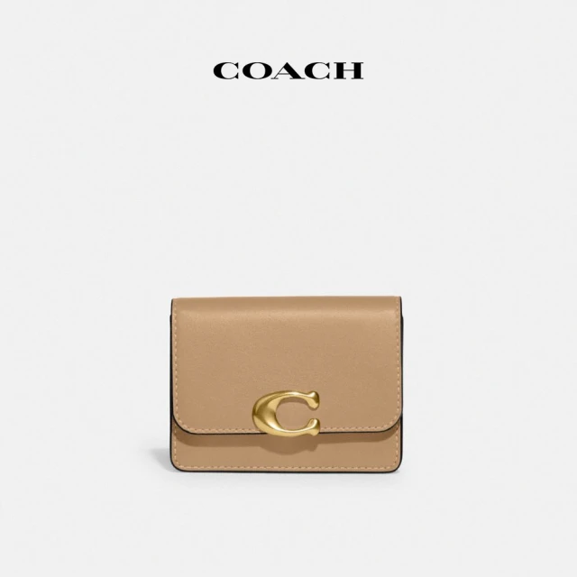 COACH 經典大C內裡圖騰手提/萬用包(黑灰)優惠推薦